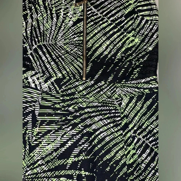 Guess Women's Palm Print A-Line Dress Multicolor Knee Length Casual size M - Picture 6 of 13